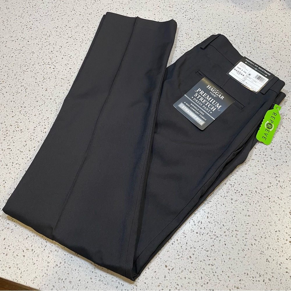 Haggar Straight Fit Dress Pants in 34x34